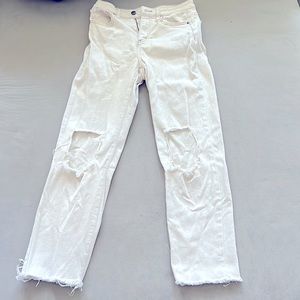 Womens jeans cream color